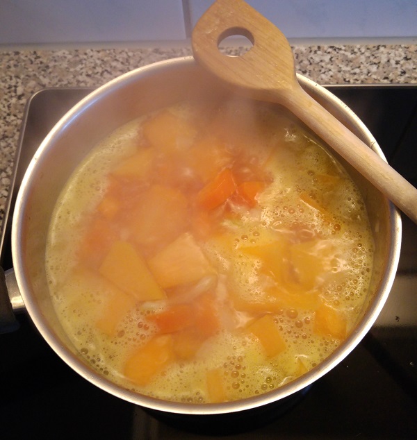 Suppe im Entstehen